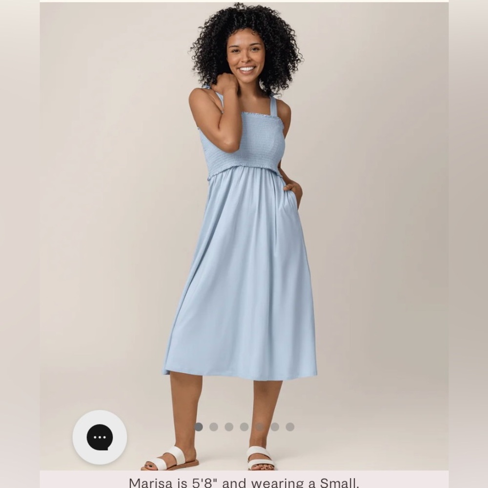 Kindred Bravely Sienna Smocked Maternity & Nursing Dress - 1X